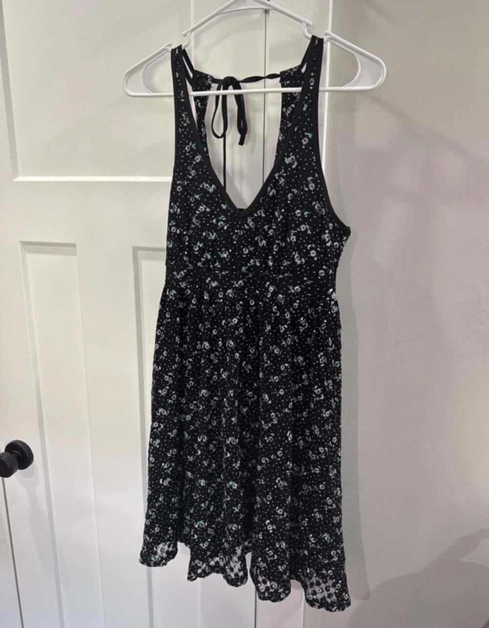 Altar'd State Floral Dress Size S Black Blue White